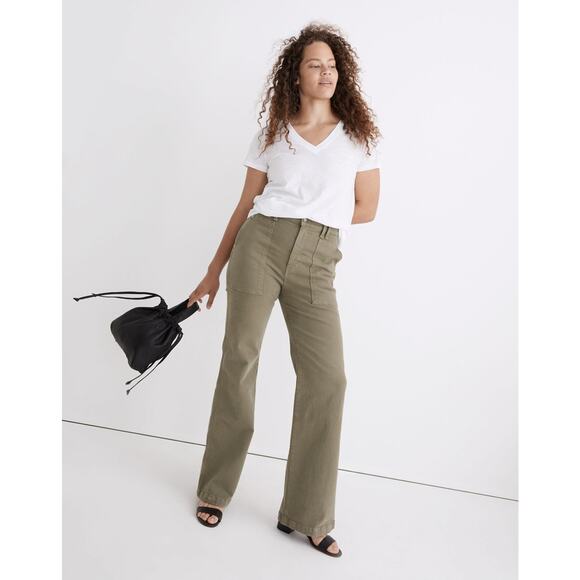 Madewell 11" High Rise Flare Jeans Distant Surplus Size 29 - Picture 2 of 8